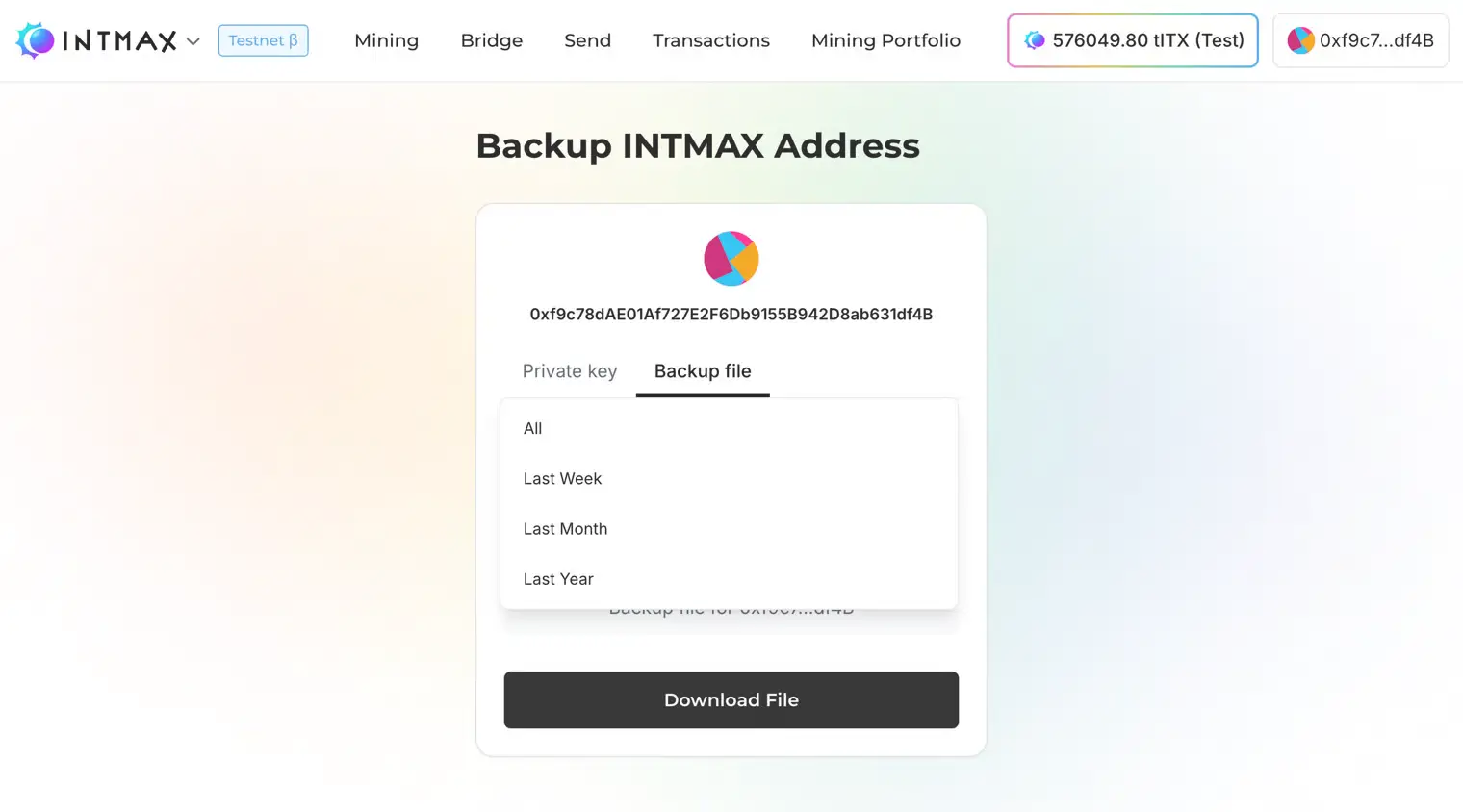 Backup Transaction Data