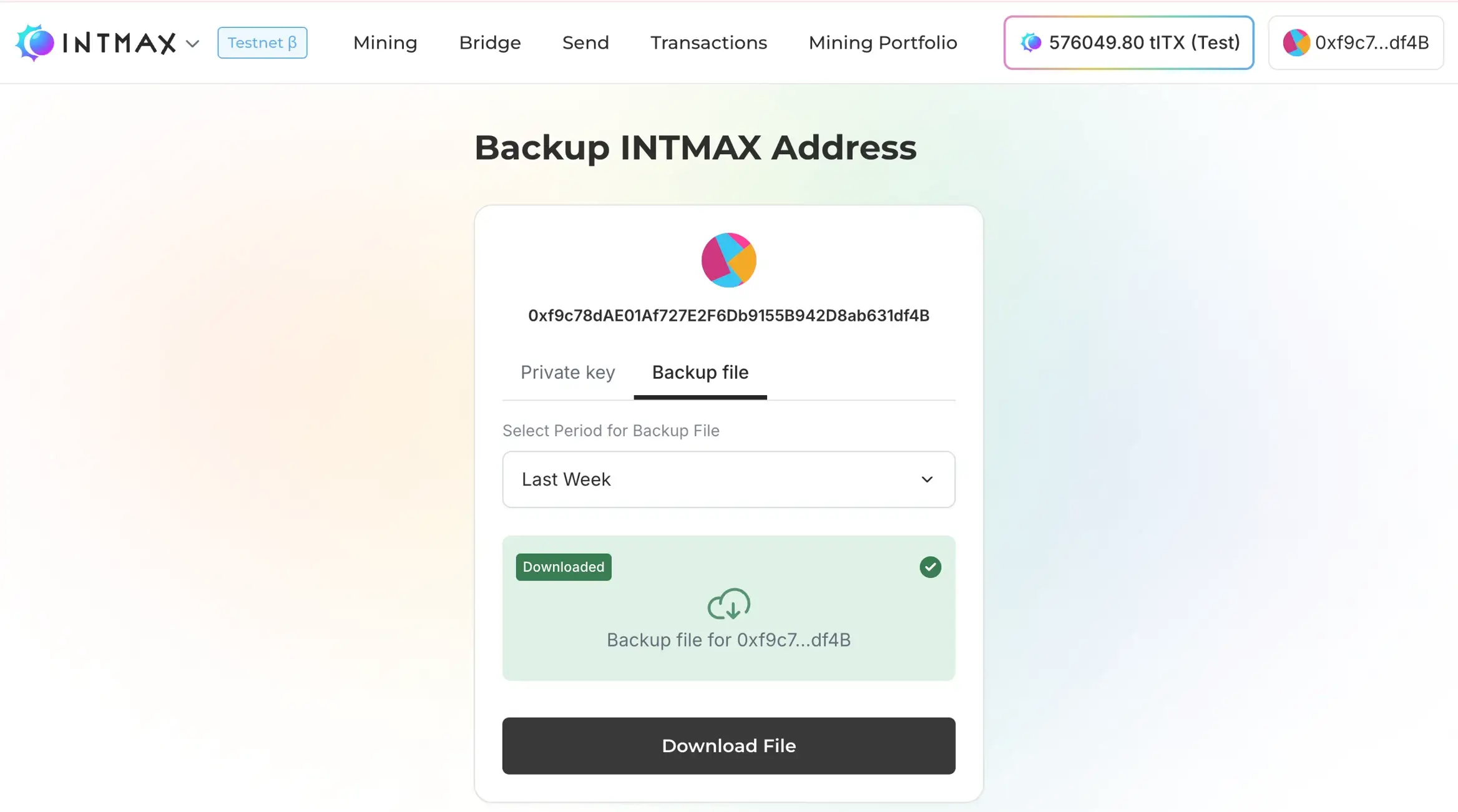 Backup Transaction Data