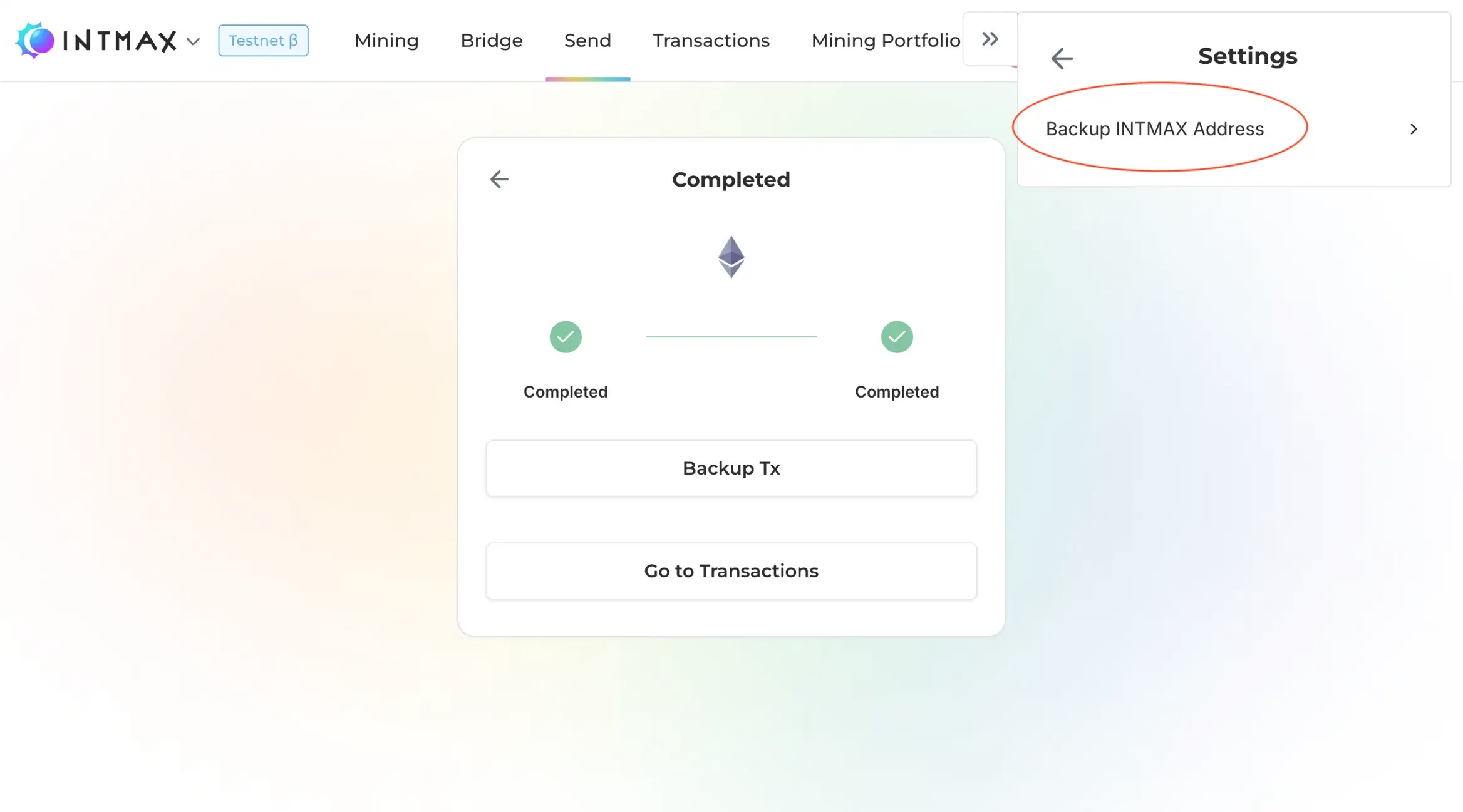 Backup Transaction Data