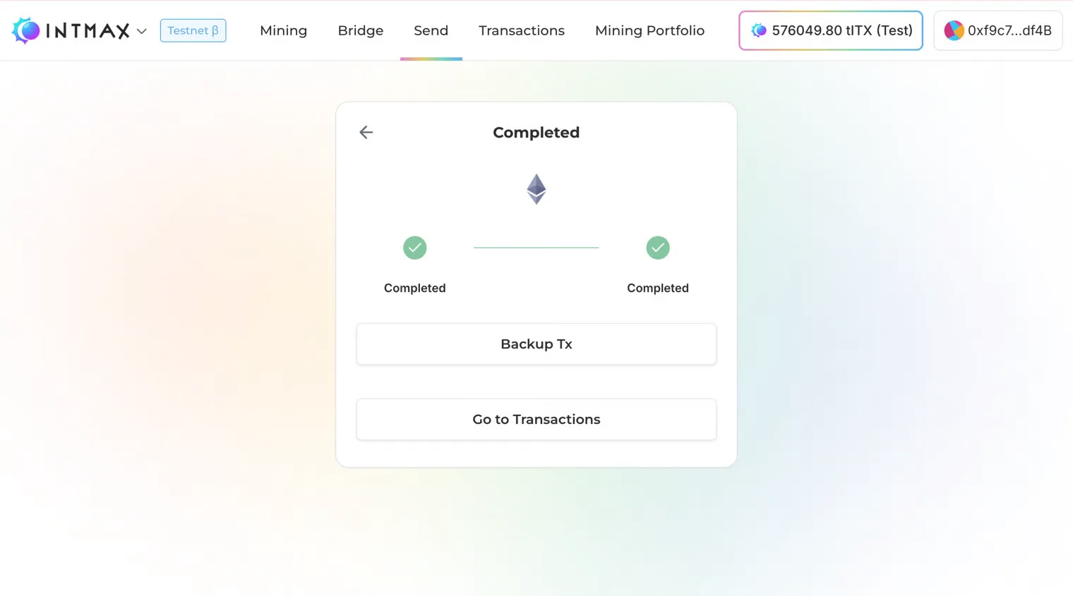 Backup Transaction Data