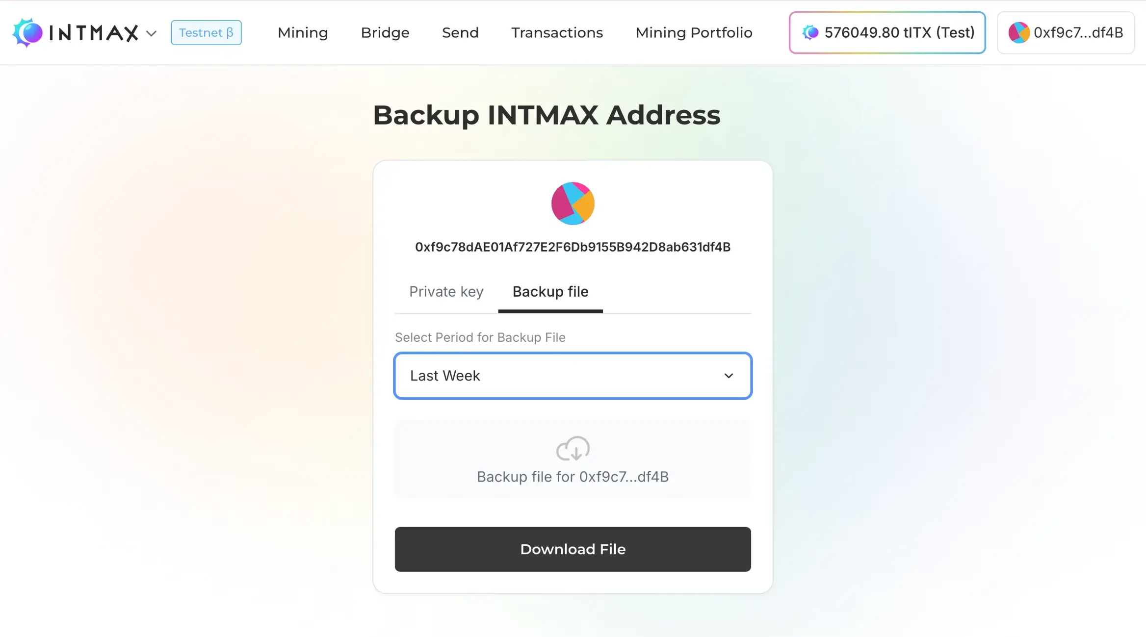 Backup Transaction Data