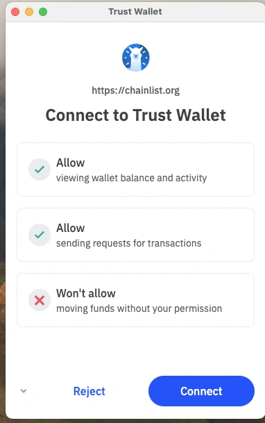 Connect Trust Wallet